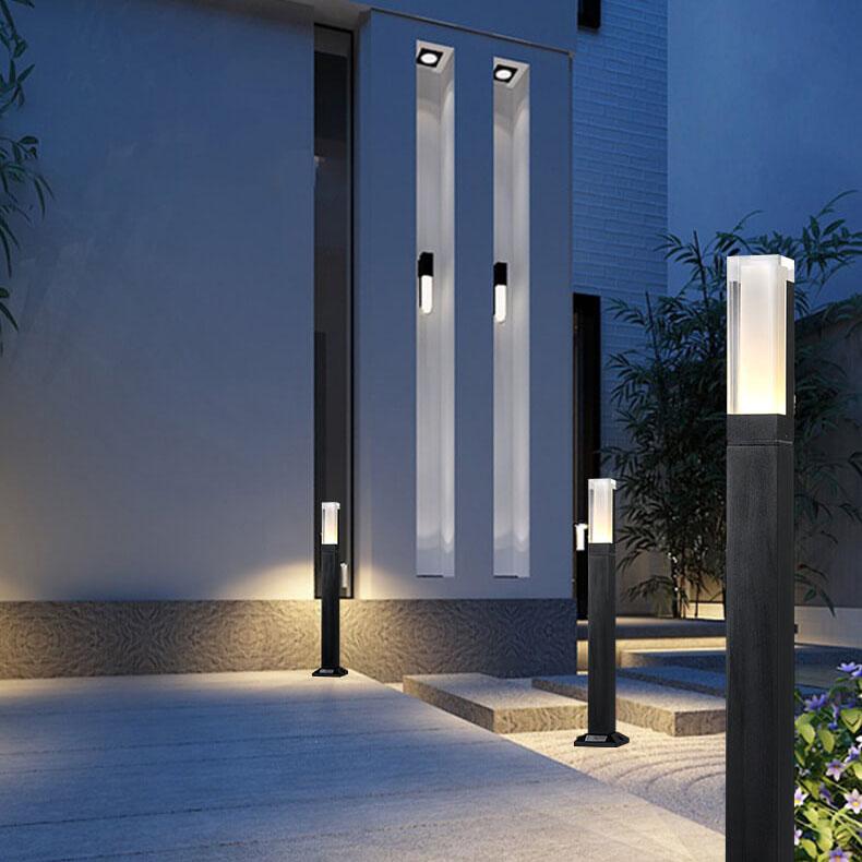 Outdoor LED Garden Light Column – Waterproof Modern Fixture for Patios and Lawns, Energy-Efficient 7W Lighting 12