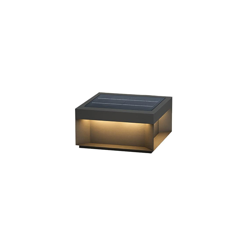 Outdoor Post Light with IP65 Waterproof Design – Black Integrated LED Garden Lights 12