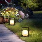 Outdoor Solar-Powered Table Lamp – Eco-Friendly Stainless Steel and Glass Design for Patios and Gardens 4