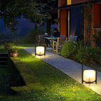 Outdoor Solar-Powered Table Lamp – Eco-Friendly Stainless Steel and Glass Design for Patios and Gardens 5