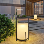 Outdoor Solar-Powered Table Lamp – Eco-Friendly Stainless Steel and Glass Design for Patios and Gardens 7