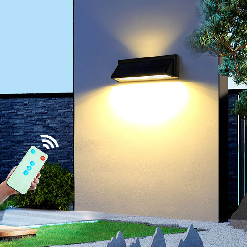 Outdoor Solar LED Wall Sconce Lamp – Waterproof Rectangular Outdoor Wall Light 0