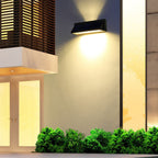 Outdoor Solar LED Wall Sconce Lamp – Waterproof Rectangular Outdoor Wall Light 1