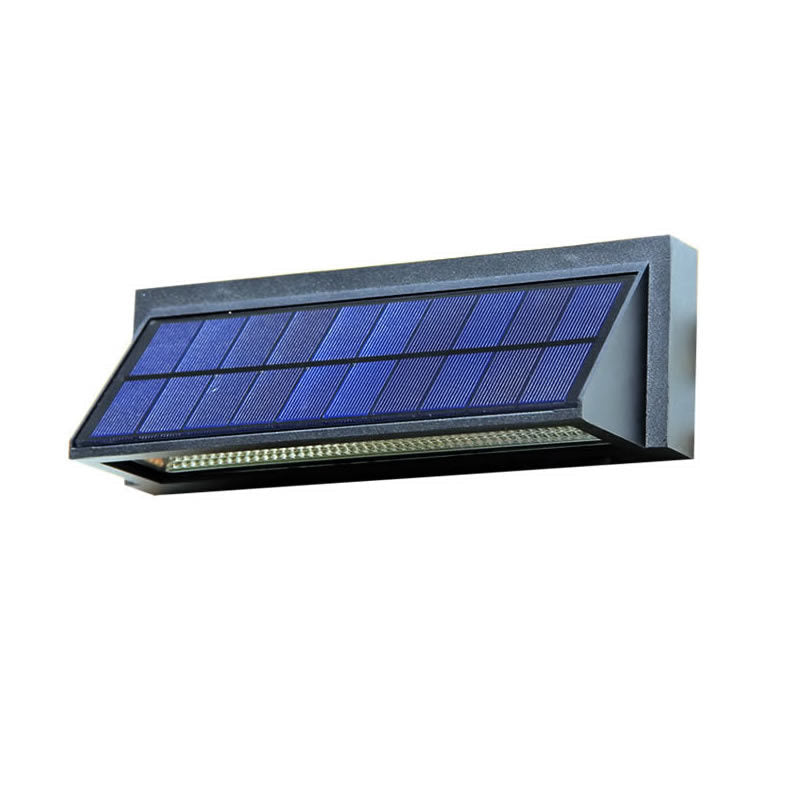 Outdoor Solar LED Wall Sconce Lamp – Waterproof Rectangular Outdoor Wall Light 8