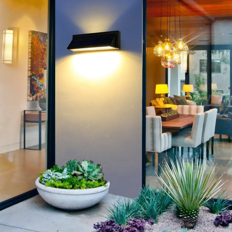 Outdoor Solar LED Wall Sconce Lamp – Waterproof Rectangular Outdoor Wall Light 9