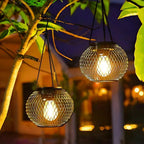 Outdoor Solar Lantern Dusk Sensor Automatic — Garden Patio Round 1