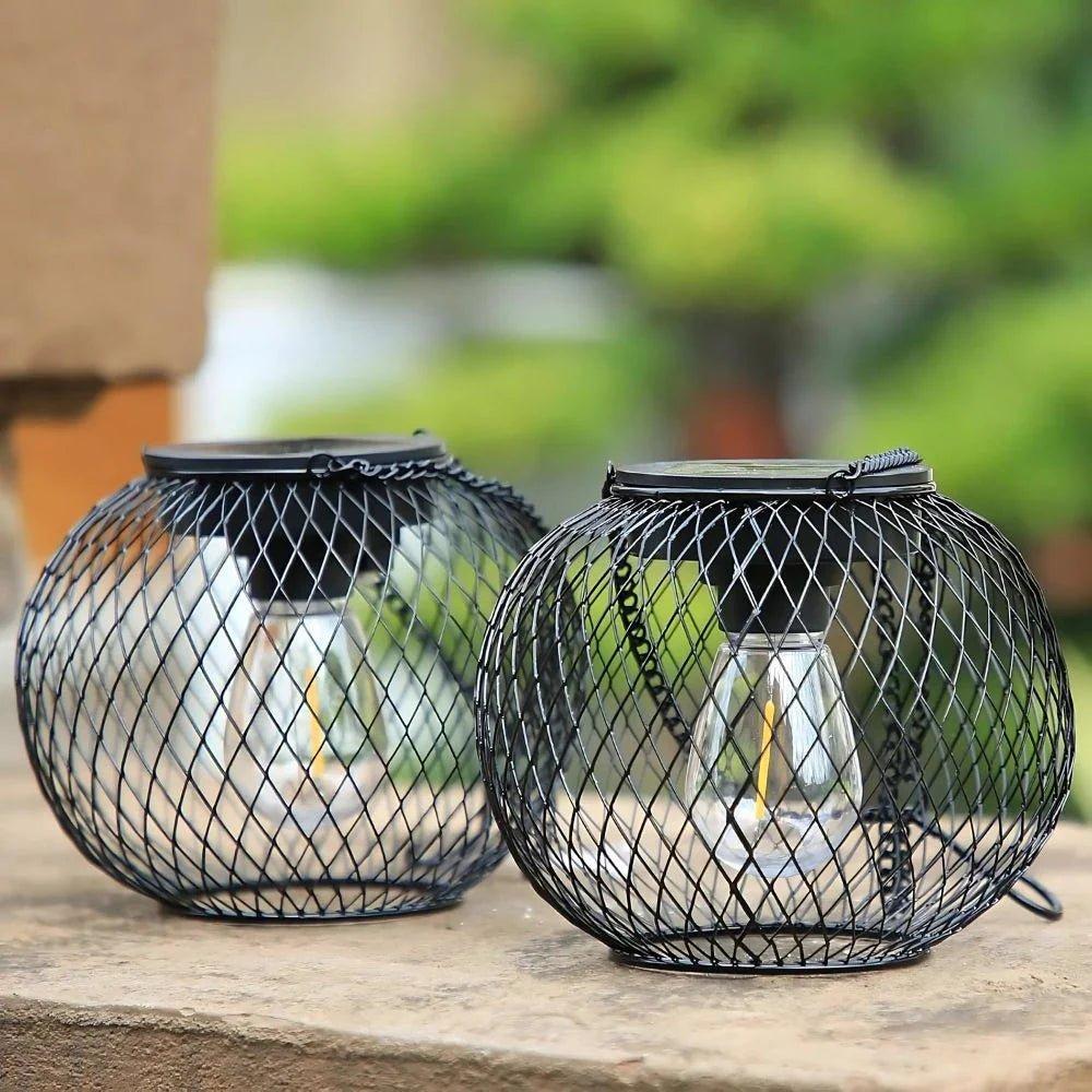 Outdoor Solar Lantern Dusk Sensor Automatic — Garden Patio Round 4