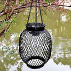 Outdoor Solar Lantern Dusk Sensor Automatic — Garden Patio Round 7