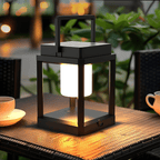 Outdoor Solar Lantern with Adjustable Brightness – Solar Powered Garden Light for Camping and Patio, IP44 Waterproof 1