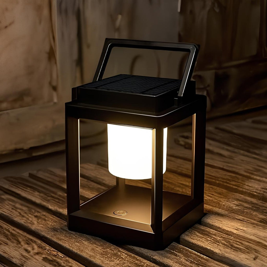 Outdoor Solar Lantern with Adjustable Brightness – Solar Powered Garden Light for Camping and Patio, IP44 Waterproof 2