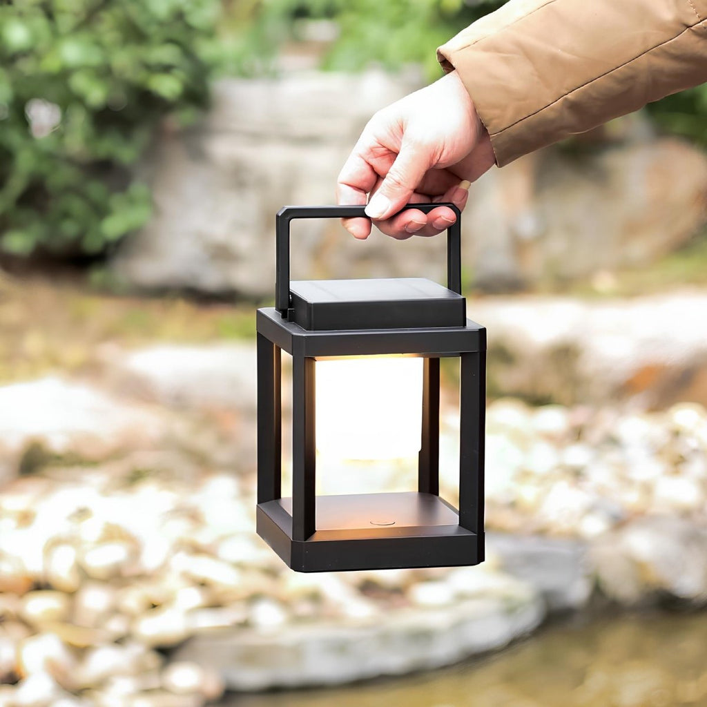 Outdoor Solar Lantern with Adjustable Brightness – Solar Powered Garden Light for Camping and Patio, IP44 Waterproof 7