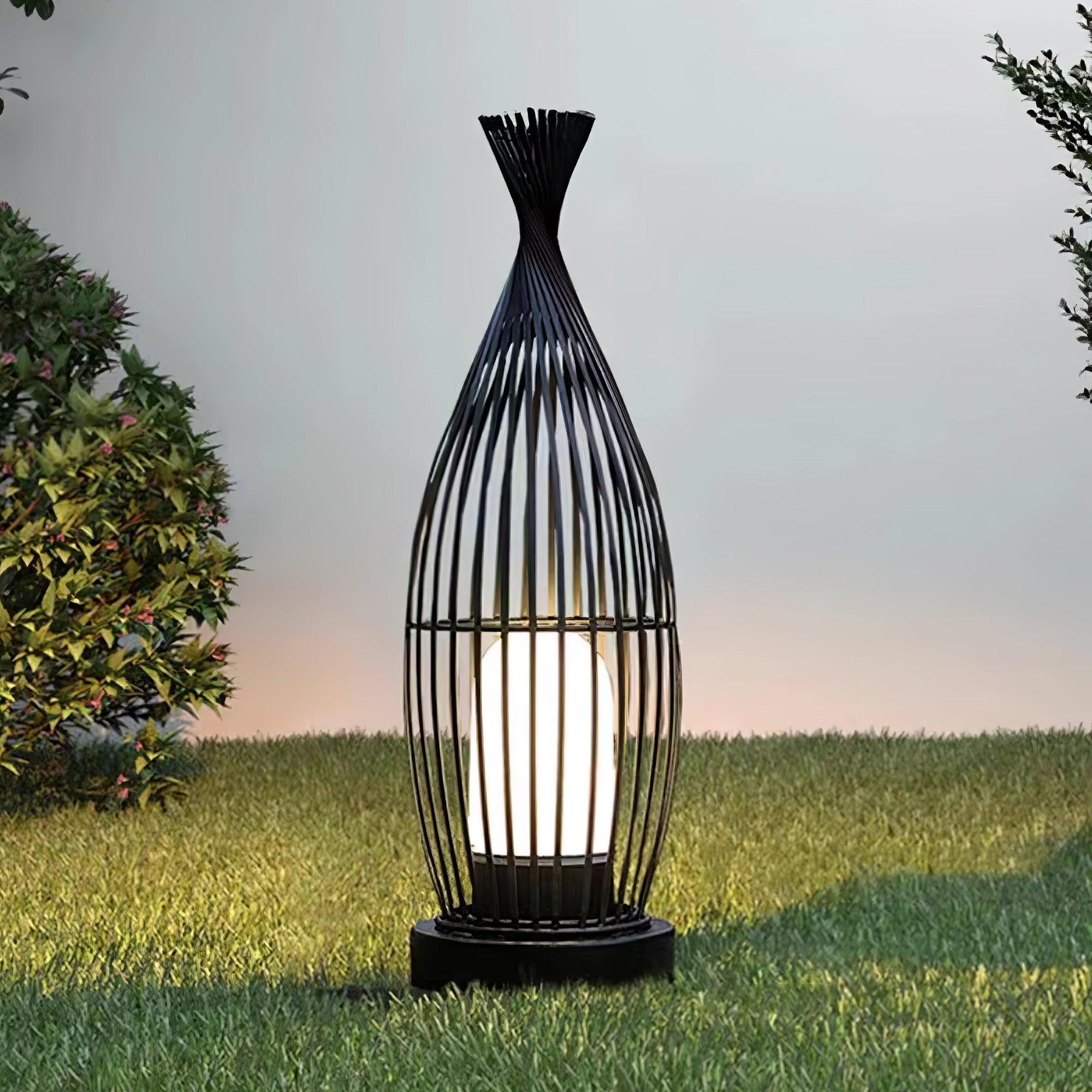 Outdoor Solar Lantern with Modern Design, Waterproof LED Light 2