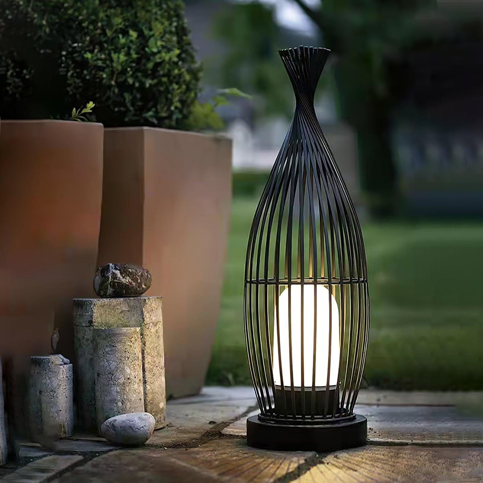 Outdoor Solar Lantern with Modern Design, Waterproof LED Light 3