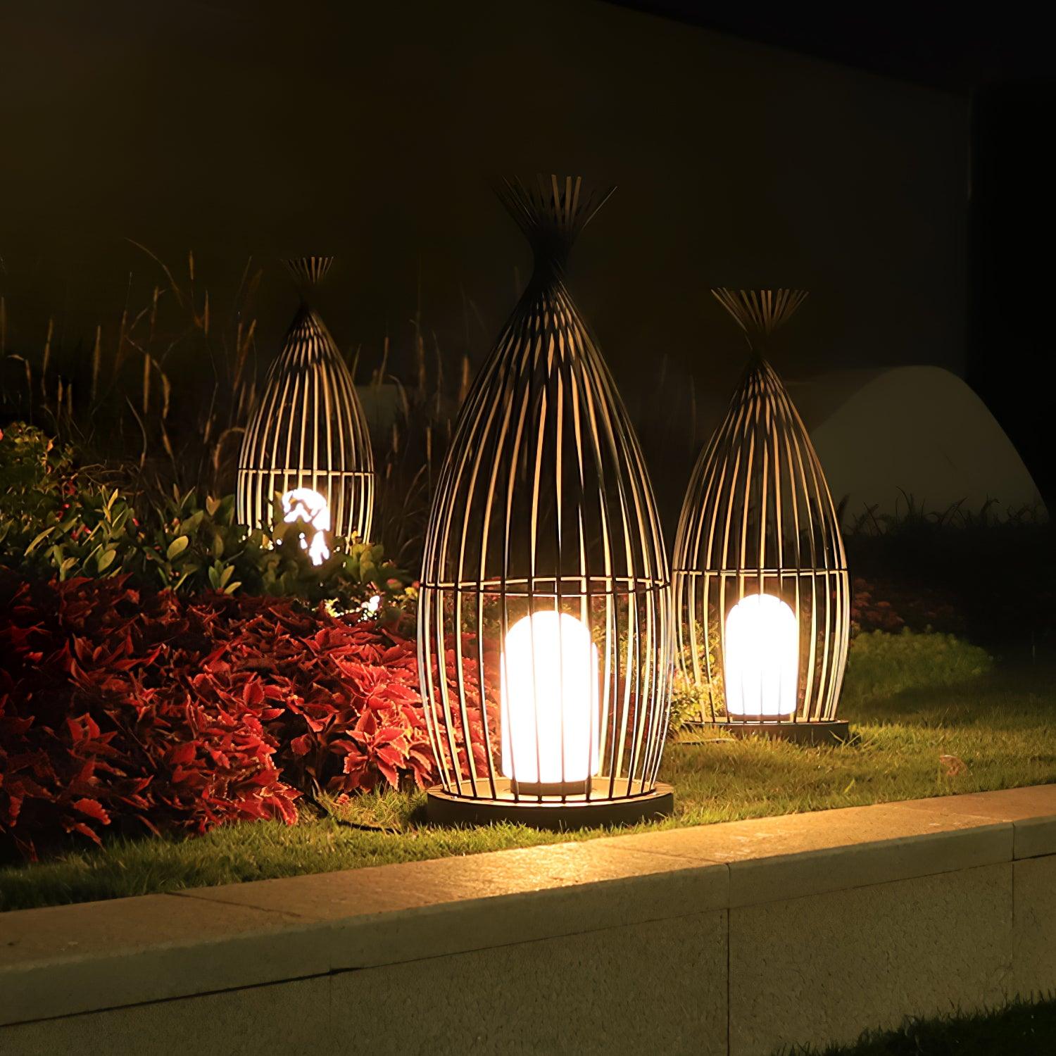 Outdoor Solar Lantern with Modern Design, Waterproof LED Light 5