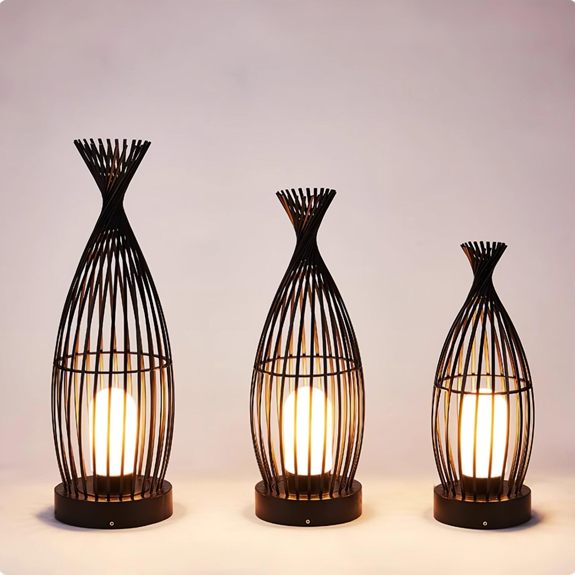 Outdoor Solar Lantern with Modern Design, Waterproof LED Light 6