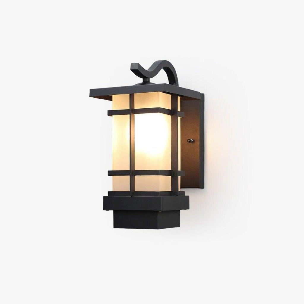 Outdoor Wall Lantern with Frosted Glass and Sturdy Frame 0