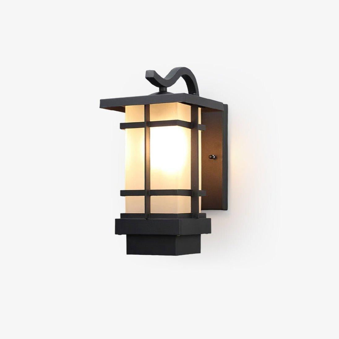 Outdoor Wall Lantern with Frosted Glass and Sturdy Frame 0
