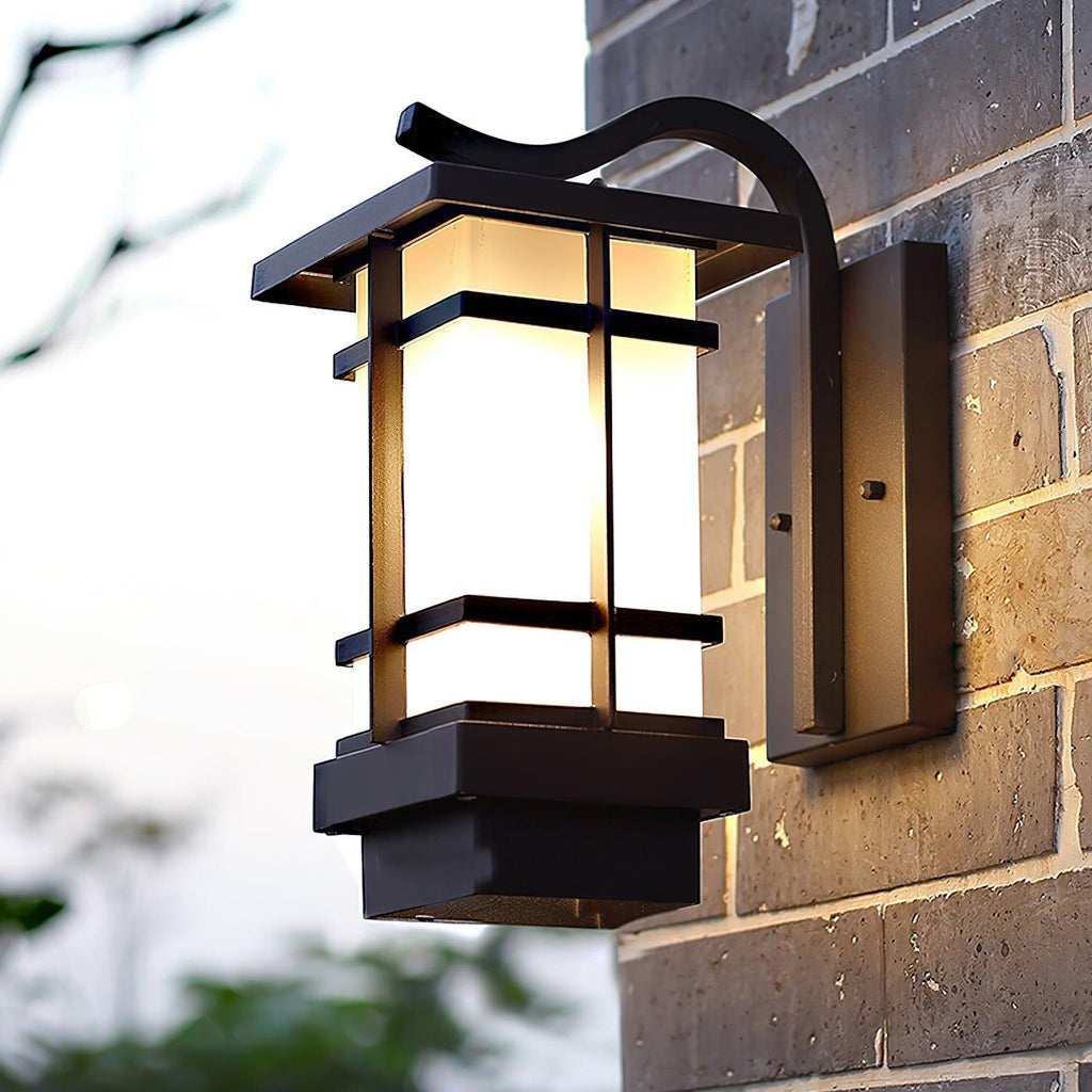 Outdoor Wall Lantern with Frosted Glass and Sturdy Frame 4