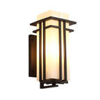 Outdoor Wall Light IP65 Waterproof Retro Industrial — Iron Glass 39cm 0