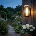 Outdoor Wall Light IP65 Waterproof Retro Industrial — Iron Glass 39cm 13