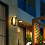 Outdoor Wall Light IP65 Waterproof Retro Industrial — Iron Glass 39cm 3