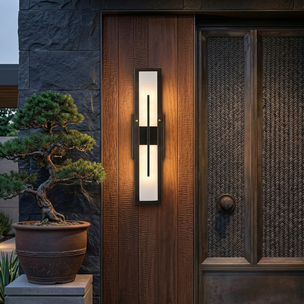 Outdoor Wall Light with Integrated LED and IP65 Rating – Durable Stainless Steel Lantern 99
