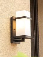 Outdoor Wall Light with Metal Frame and Glass Shade - IP65 Waterproof 5