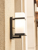 Outdoor Wall Light with Metal Frame and Glass Shade - IP65 Waterproof 6