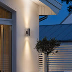 Outdoor Wall Sconce Up Down LED Cylinder Waterproof IP44 Patio Garden Home Decor - Stack & Clear 8