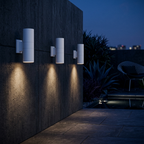 Outdoor Wall Sconce Up Down LED Cylinder Waterproof IP44 Patio Garden Home Decor - Stack & Clear 97