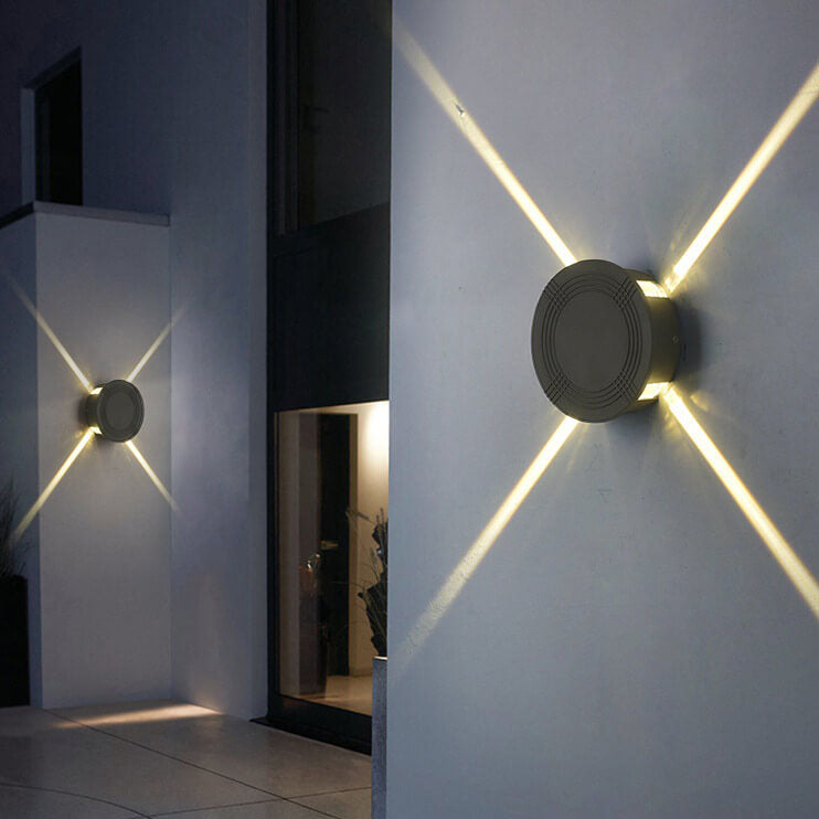 Outdoor Waterproof LED Wall Lantern - Modern Square/Round Exterior Wall Light 0