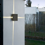 Outdoor Waterproof LED Wall Lantern - Modern Square/Round Exterior Wall Light 2