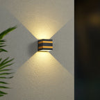 Outdoor Waterproof LED Wall Sconce Lamp - Modern Aluminum Square Exterior Wall Light 10
