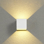 Outdoor Waterproof LED Wall Sconce Lamp - Modern Aluminum Square Exterior Wall Light 5