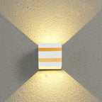 Outdoor Waterproof LED Wall Sconce Lamp - Modern Aluminum Square Exterior Wall Light 7