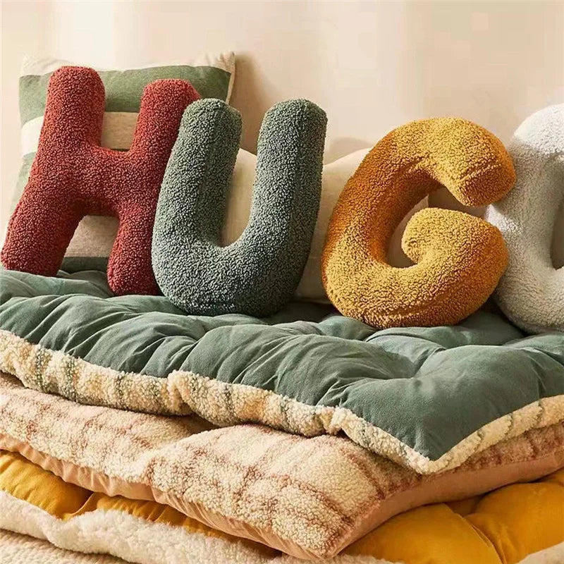Personalized Velvet Alphabet Cushion – Decorative Pillow for Unique Home Decor, Soft Throw Pillow in All Letters A to Z 2