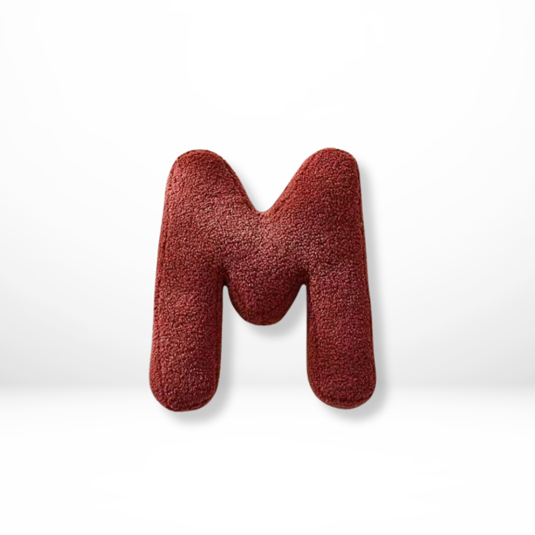 Personalized Velvet Alphabet Cushion – Decorative Pillow for Unique Home Decor, Soft Throw Pillow in All Letters A to Z 22