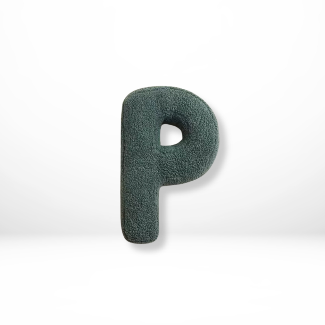 Personalized Velvet Alphabet Cushion – Decorative Pillow for Unique Home Decor, Soft Throw Pillow in All Letters A to Z 27