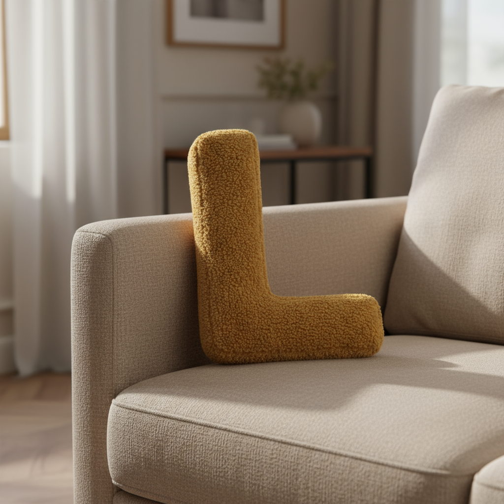 Personalized Velvet Alphabet Cushion – Decorative Pillow for Unique Home Decor, Soft Throw Pillow in All Letters A to Z 33