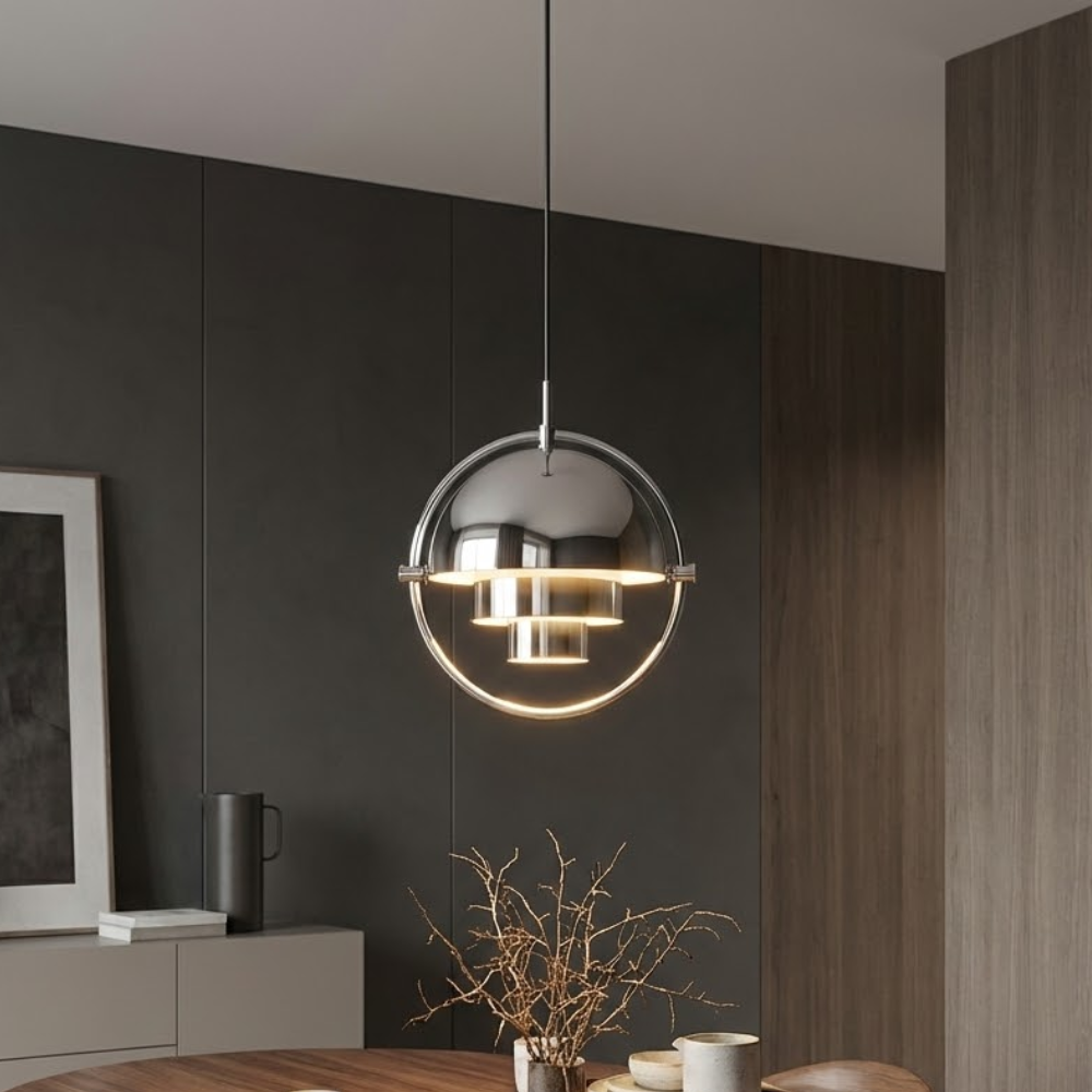 Playful Pendant Light Metal Adjustable Height Sculptural 99