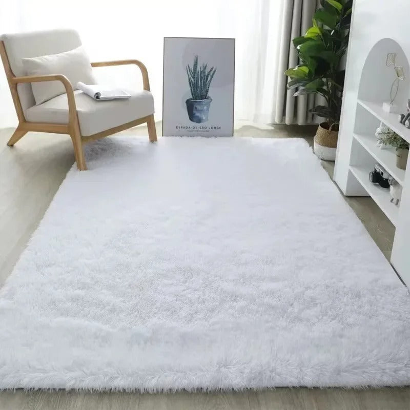Plush Faux Fur Area Rug – Soft Washable Living Room Rug with Anti-Slip Backing, Polyester, Multiple Sizes 9