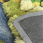 Plush Green Rug – Handcrafted Soft Carpet with Anti-Slip Backing and Waterproof Features – Various Sizes Available 6