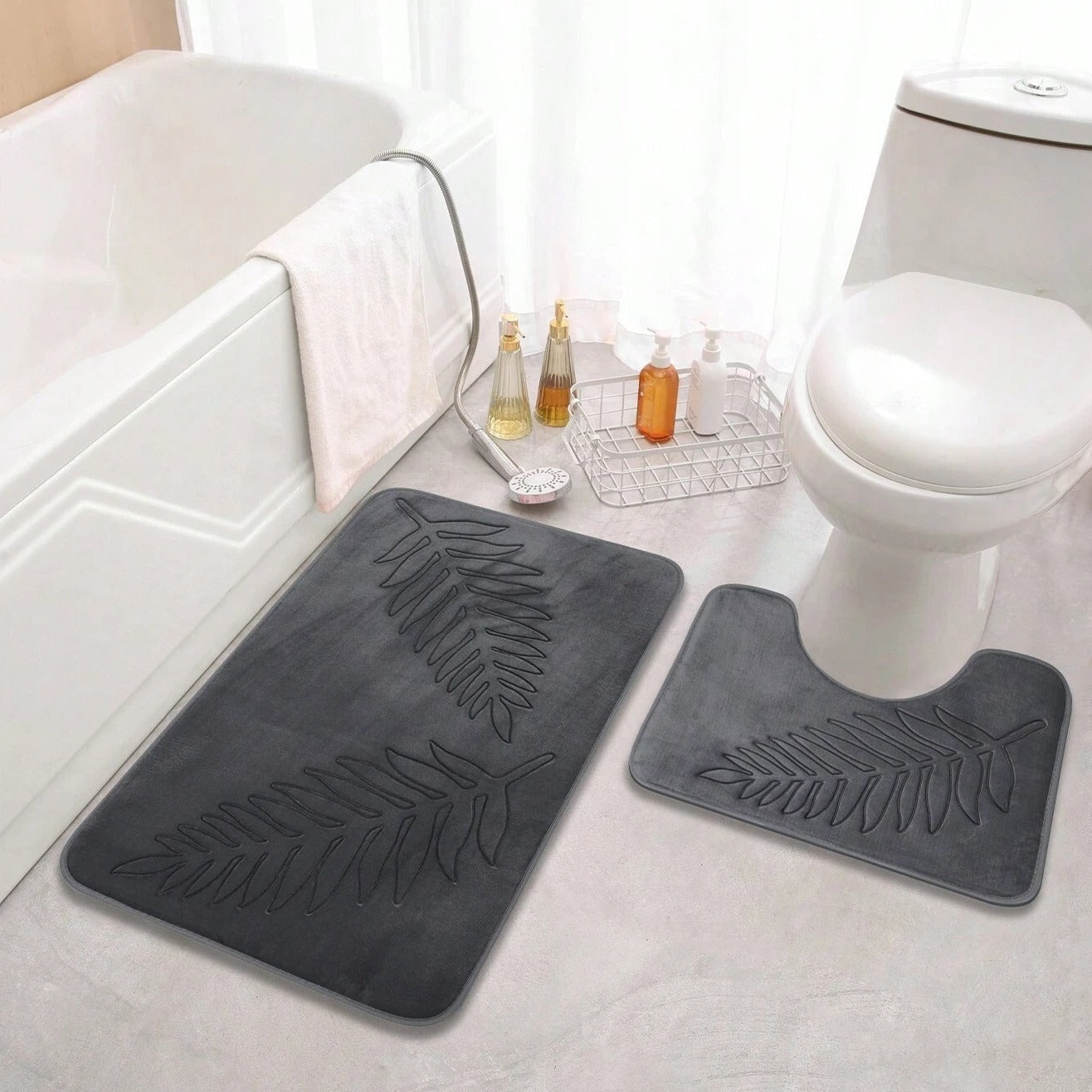 Plush Non-Slip Bath Mat Faux Fur 3
