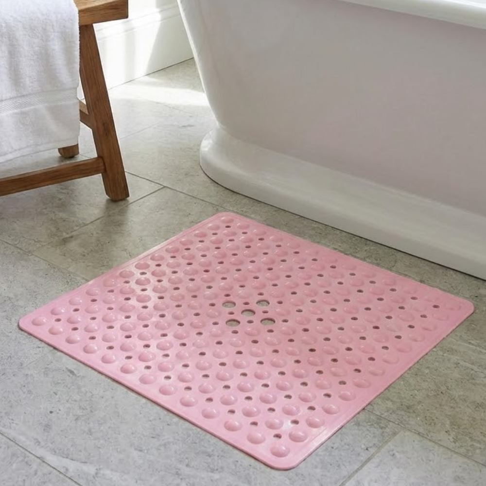 Plush Non-Slip Bath Mat in Durable PVC 92