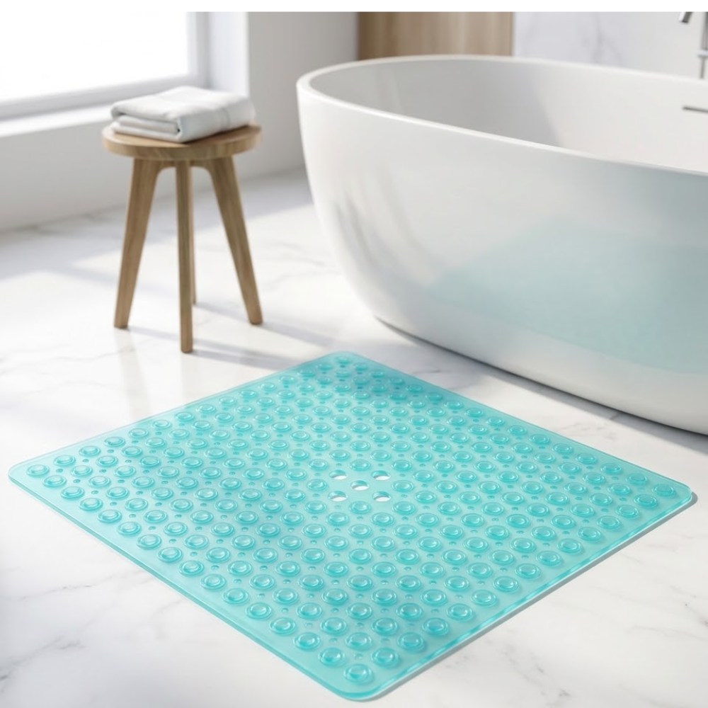 Plush Non-Slip Bath Mat in Durable PVC 94