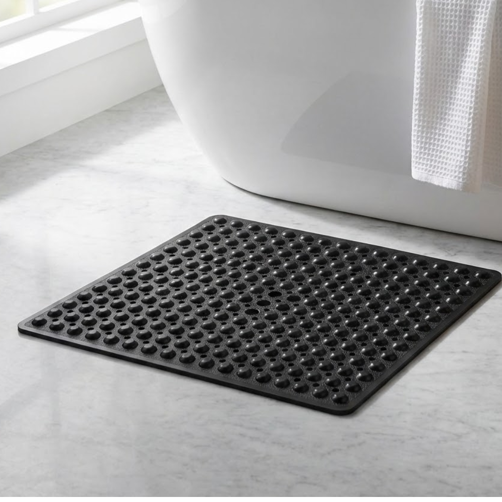 Plush Non-Slip Bath Mat in Durable PVC 98