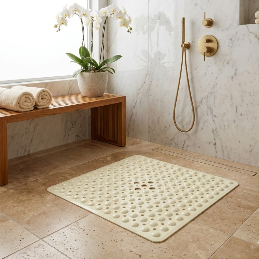 Plush Non-Slip Bath Mat in Durable PVC 99