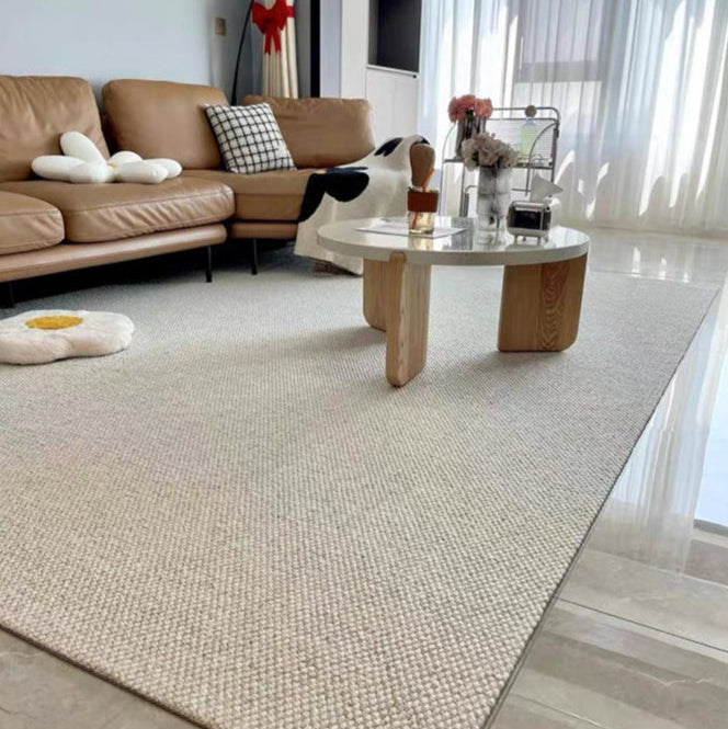 Plush Solid Color Area Rug - New Zealand Wool Blend, Modern Design, Custom Sizes Available 1