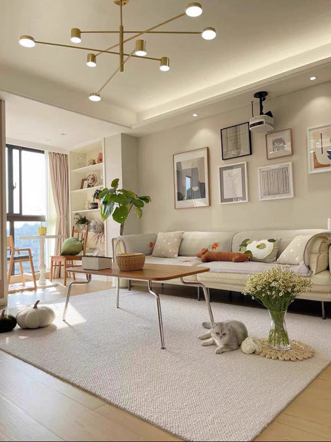 Plush Solid Color Area Rug - New Zealand Wool Blend, Modern Design, Custom Sizes Available 4