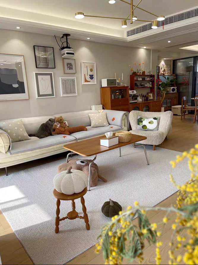 Plush Solid Color Area Rug - New Zealand Wool Blend, Modern Design, Custom Sizes Available 5